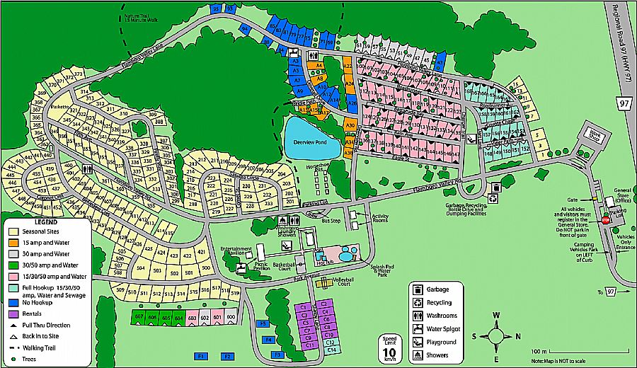 Campground sitemap