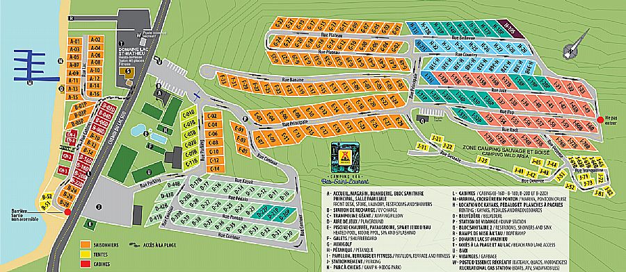 Campground sitemap