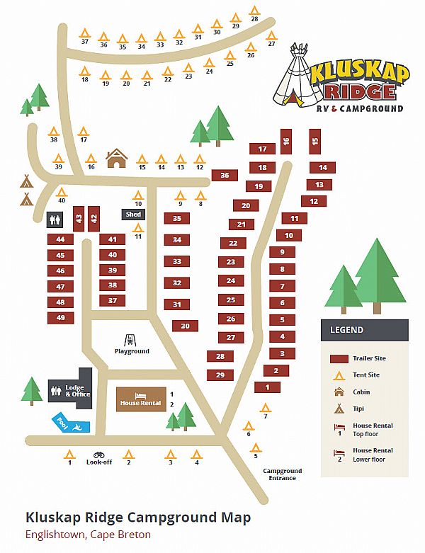 Campground sitemap